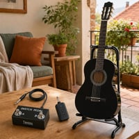 Gitarový set First Chord: 3/4 gitara + stojan + Bluetooth zosilňovač + pedál 1
