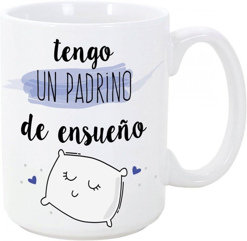 Mugffins Párnás Bögre Spanyol Felirattal - Egyedi 350 ml-es Kerámia Kávéscsésze