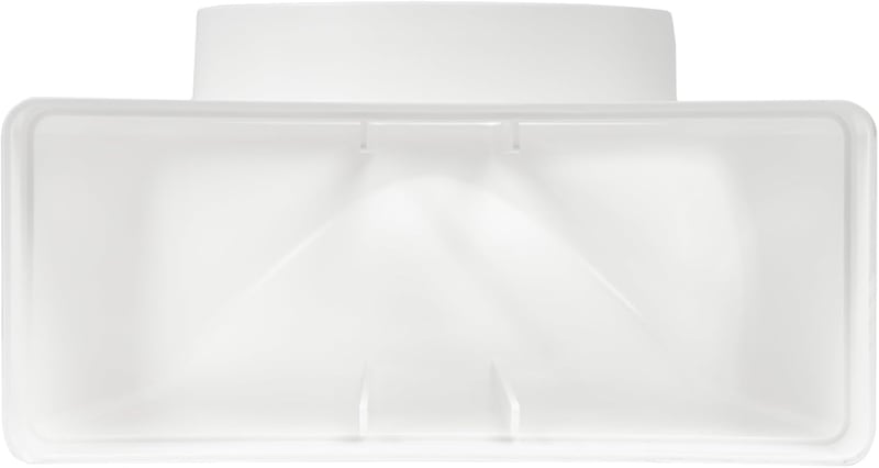 Vent Systems 90 fokos szögletes-kör alakú légcsatorna átalakító, 220x90 mm téglalap alakú csőről Ø150 mm kerek csőre, szellőztető rendszerek