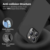 iPhone 13 Pro Fekete Ultravékony Ütésálló Szilikon Védőtok 5