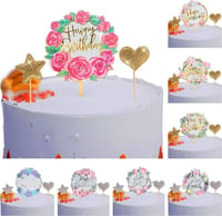 24 darab születésnapi tortafeltét(arany) 1