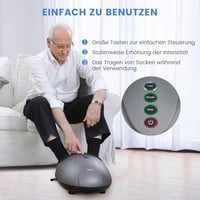 Breo elektromos lábmasszírozó gép melegítéssel, shiatsu és légkompresszió, 46-os méretig 4