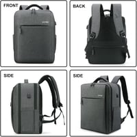 HOMIEE 15,6" Vízálló Üzleti Laptop Hátizsák USB Töltőporttal, Repülőgép Kézipoggyász Méretű 8