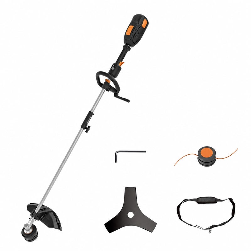Akumulátorová vyžínačka WORX WG186E.92, bezuhlíkový motor, 40V, záber 38 cm, bez akumulátora a nabíjačky, použitý, neúplný stav