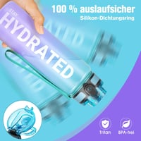 Sahara Sailor BPA-mentes 750ml-es sportkulacs - Szivárgásmentes, kerékpározáshoz, kempingezéshez 2