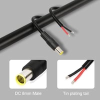 GINTOOYUN DC7909 Tápkábel 12V 7,9x5,5mm - Csupasz Végű Javítókábel Napelemhez, 16AWG Réz Vezeték, 2 Darabos Szett

AI: GINTOOYUN DC7909 Tápk 2