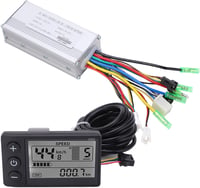 BuyWeek 36V/48V 500W/750W Kefe Nélküli Motor Vezérlő Készlet 866 LCD Kijelzővel - Elektromos Kerékpár és Roller Vezérlő Egység 22mm Kormányr 9