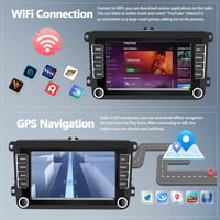 VW Golf, Polo, Passat Android 13 autórádió 7" érintőképernyővel, CarPlay, GPS, kamerával 4