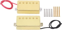 Keenso Arany Humbucker Gitár Hangszedő Szett - 2 db Sárgaréz és Alnico5 Mágneses Pickup Erős Zajszűréssel, Vastag Hangzással, Metál és Rock  2