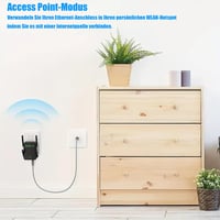 Mueuton WiFi Jelismétlő és Jelerősítő 4 Antennával, 2 LAN Porttal, 2.4GHz Vezeték Nélküli Hálózati Erősítő, AP Mód, Kompatibilis Minden WLAN 3