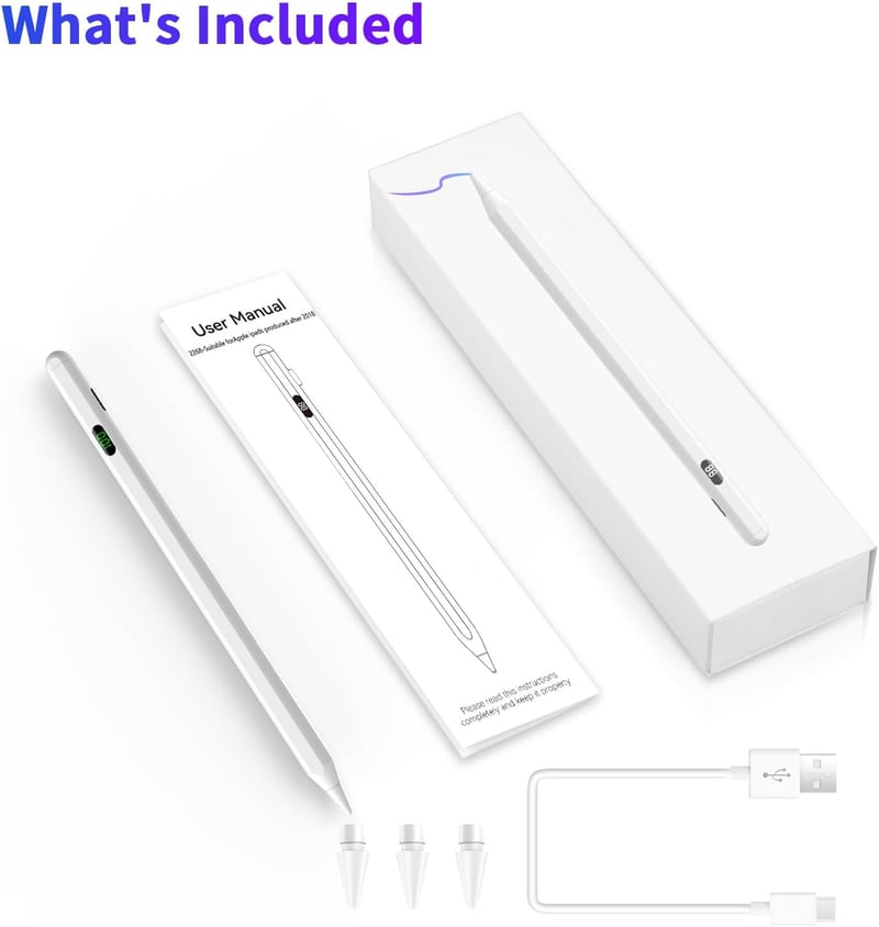 Apple iPad ceruza - Precíz, mágneses, gyorstöltős érintőtoll (2018-2022 modellekhez)