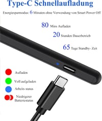 Kenkor mágneses érintőceruza 1,5 mm-es heggyel - iPad, iPhone és Android készülékekhez (fekete) 2