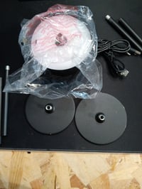 UPXNBOR LED stolna lampa, bežična, na baterije, crna, 2 komada, IP54 — postolje izgrebano tijekom transporta (stanje: vidi 2. sliku) 4