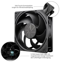 Thermalright TL-P9-S 92mm ARGB CPU hűtő ventilátor, csendes, 2200 RPM, fekete 4