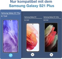 Samsung S21 Plus 5G Edzett üveg képernyővédő fólia, 2db, 9H keménységű 2