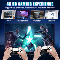 NOBES 2025 Retro Játékkonzol – 22.000+ Klasszikus Játék, 2 Vezeték Nélküli Kontrollerrel, HDMI Plug & Play, Ultra Pro 3