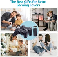 Retro Game Console 4K HD Játékkonzol 20000+ Beépített Játékkal, 2.4GHz Vezeték Nélküli Kontrollerrel, 9 Klasszikus Emulátorral, TV Csatlakoz 11