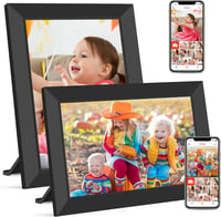 WONNIE Digitális WiFi Képkeret 10.1" HD IPS Érintőképernyővel - 32GB Memória, Frameo App, Fotó és Videó Megosztás, Automatikus Elforgatás 1