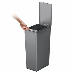 EKO Morandi Touch Bin kanta za selektivno odlaganje otpada od 30 litara s poklopcem na dodir, tamnosiva — kanta bez poklopca (stanje: vidi 2. sliku)