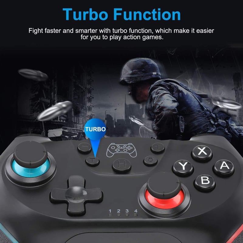 Olimoxi Switch Controller Hall-Effekt Wireless Gyro Turbo 2025
