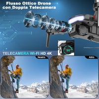 Wipkviey B15 Drón 4K Kamerával - Kefe Nélküli Motorral, 36 Perces Repülési Idő, Útvonaltervezés, 3D Flip Funkció, Összecsukható Könnyű Drón  4
