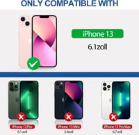 iPhone 13 Bőr Pénztárcatartó Tok Kártyahellyel és Állvánnyal - Fekete 2