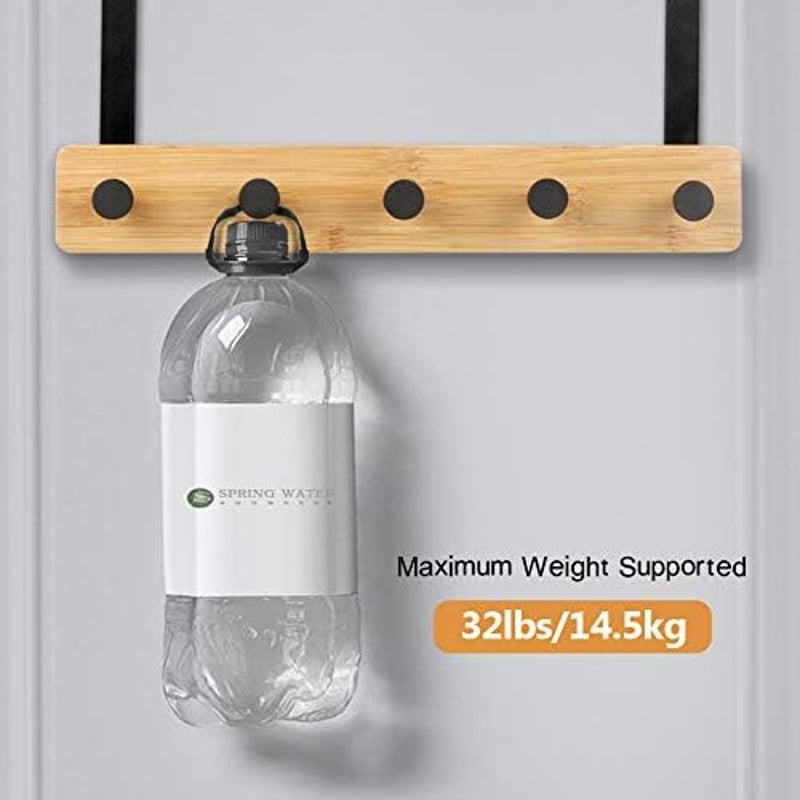 JSVER Fa Fali Akasztó - Modern Hatszögletű Dizájn, Csúszásmentes, 14,5 kg Teherbírás, 7 db-os Szett Szerelési Kellékekkel