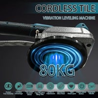 JUDANNA Elektromos Csemperezőgép Makita 18V Akkumulátorhoz - 5 Sebességű Csempevibrátoros Burkoló 80kg Teherbírással, 39" Csempékhez 5