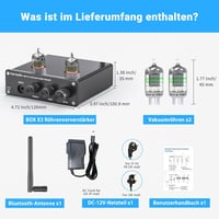 Fosi Audio Box X3 csöves MM lemezjátszó előerősítő Bluetooth 5.0 Hi-Fi rendszerekhez 8