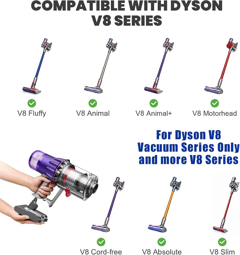 Dyson V8 porszívó 6000mAh-s utángyártott akkumulátor + 2 szűrő
