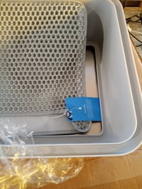 FURTIME rozsdamentes acél macska WC tálca XXL, 30 L, lapáttal - 58x37x28,5 — alumínium tisztítólapát hiányzik (állapot: lásd a 2. képet) 2