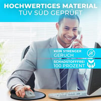 BIDOST Fekete Ergonomikus Egérpad Gélpárnás Csuklótámasszal 3