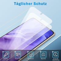 Samsung S21 Plus 5G Edzett üveg képernyővédő fólia, 2db, 9H keménységű 3