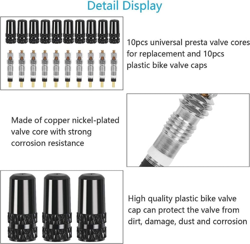 Presta-Dunlop Szelep Átalakító Szett 20db - Bicikli Kiegészítő