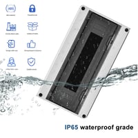 Kültéri IP65 biztosítékszekrény, 18 modulos, réz csatlakozókkal, kertbe 3