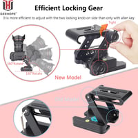 Geehope Z-Flex dönthető állványfej DSLR kamerákhoz és okostelefonokhoz - 5kg teherbírás 3