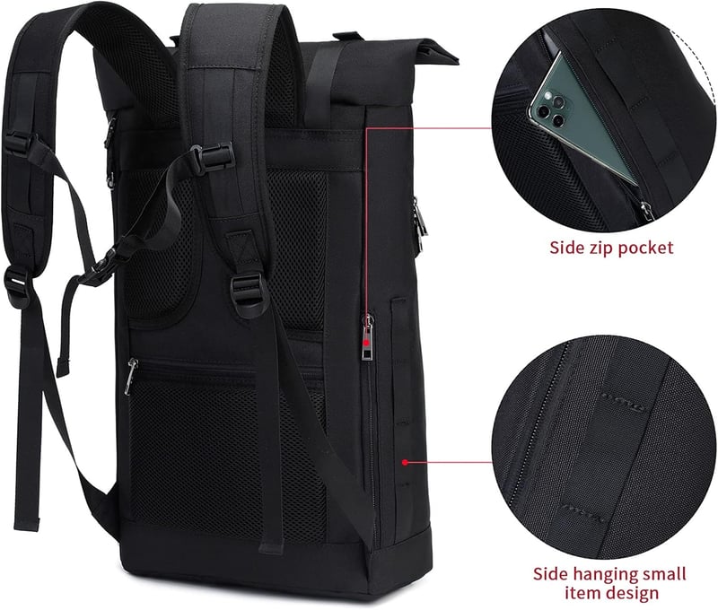 Myhozee Lopásbiztos Vízálló Laptop Hátizsák - Fekete