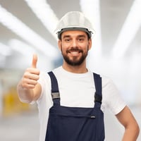Mustbau EN397 Védősisak - Kék Építőipari Munkavédelmi Sisak Állítható Fejmérettel (53-65 cm), ABS Anyagból, Izzadságszalaggal, 400g 6