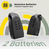 Holy Stone HS420 Mini Drón Beépített Kamerával - WiFi Élő Közvetítés, 3 Akkumulátor, Hosszú Repülési Idő, Pályakövetés, Mozgásérzékelés, Mag 8