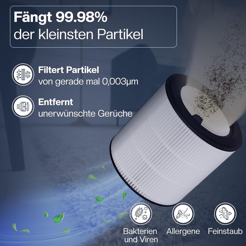 1E 2db HEPA szűrő Philips AC0820 AC0819 légszűrőhöz FY0194/30 allergia