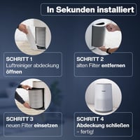 1E 2db HEPA szűrő Philips AC0820 AC0819 légszűrőhöz FY0194/30 allergia 5