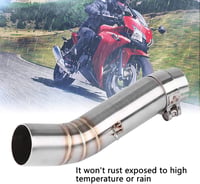 FTVOGUE Motorkerékpár Középső Kipufogócső Csatlakozó Honda CBR500R CB500X CBR400R CB400X Modellekhez 2013-2015 Rozsdamentes Acél 51mm 2