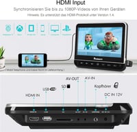 Naviskauto autós DVD lejátszó 2 fejtámlával, HDMI, 1080P, 128GB-ig 2