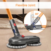 DrRobor Felmosó Adapter Dyson V11 V10 V15 V8 V7 Porszívókhoz - Víztartályos Feltét LED Világítással és 6 Mosható Moptalppal 5