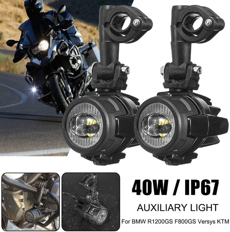 SUPAREE Motorrad LED Scheinwerfer 40W Nebelscheinwerfer Szett (2db)