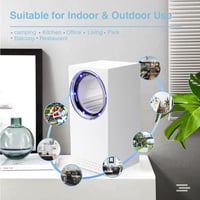 Tiptop Home Elektromos Rovarcsapda UV Fénnyel - USB Szúnyogirtó Lámpa, Hordozható Rovarölő Ventilátor Beltéri és Kültéri Használatra 5