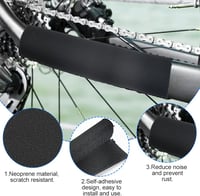 BUENTYA Univerzális Kerékpár Láncvédő Szett - 4 db Fekete, E-Bike Kompatibilis (22x10,5 cm) 3