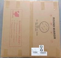 Koonmi 50cm Arany Kerek Tükör Alumínium Kerettel - Fürdőszobába, Nappaliba 8
