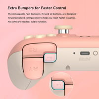 8bitdo Ultimate 2C Vezeték Nélküli Kontroller PC és Android Eszközökhöz - Hall-Effekt Joystick, 1000 Hz Válaszidő, Programozható Gombok, Tur 3