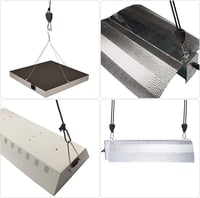Erős kötélcsiga szett növénylámpához - 4db, 150lb, állítható, fekete 6